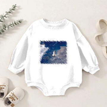 Discover NASA Space Shuttle Endeavour STS-113 Earth Orbit Baby Romper Sweatshirts