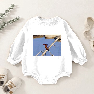 Discover Malachite Kingfisher Baby Romper Sweatshirts
