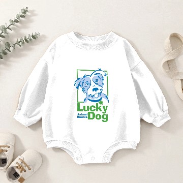 Discover Men's Lucky Dog Ringer Baby Romper Sweatshirts