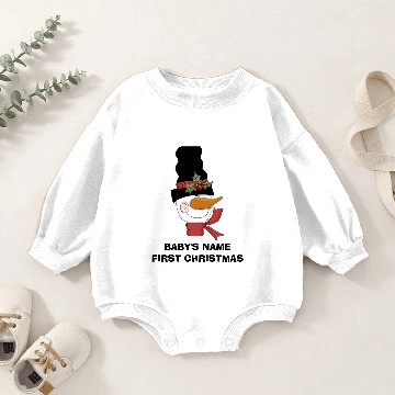 Discover Frosty Snowman First Christmas T Baby Romper Sweatshirts