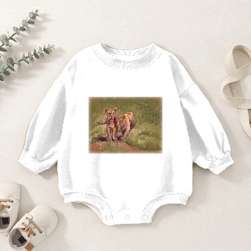 Discover Lion Cubs Baby Romper Sweatshirts