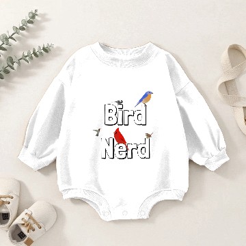 Discover Bird Nerd Cute Baby Romper Sweatshirts