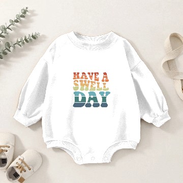 Discover Have a Swell Day modern rainbow typography Baby Romper Sweatshirts