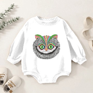 Discover Psychedelic Cheshire Cat Sweat Baby Romper Sweatshirts