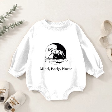 Discover Large Logo Fitted Baby Romper Sweatshirts