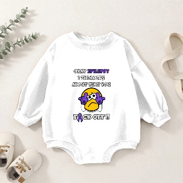 Discover F#CK OFF...Epilepsy Baby Romper Sweatshirts