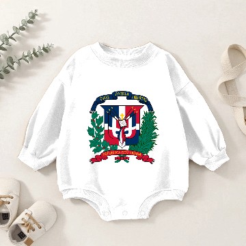 Discover dominican republic emblem Baby Romper Sweatshirts