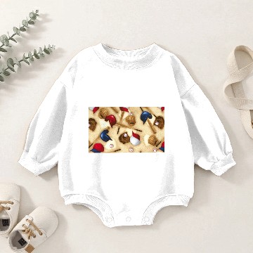 Discover Daddy's All Star  / sleeper Baby Romper Sweatshirts