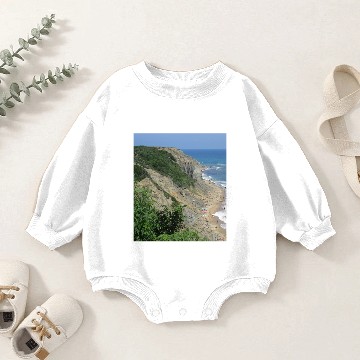 Discover Mohegan Bluffs Block Island Baby Romper Sweatshirts