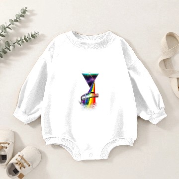 Discover Vintage Retro Prism Monorail Baby Romper Sweatshirts