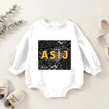 Discover ASIJ Black Patterned Baby Romper Sweatshirts