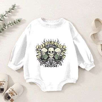 Discover Hard Rock Skull and Guitars Baby Romper Sweatshirts