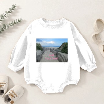 Discover Sand Dunes Block Island Baby Romper Sweatshirts