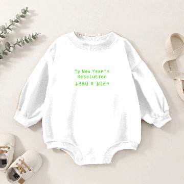 Discover My New Year's Resolution -  1280 X 1024 Baby Romper Sweatshirts