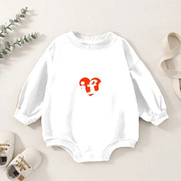 Discover Love Life! Red Heart Design. Baby Romper Sweatshirts