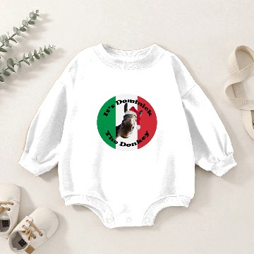 Discover dominick the donkey Baby Romper Sweatshirts