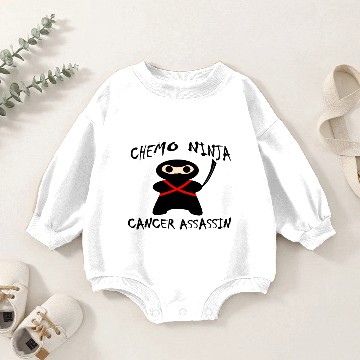Discover Chemo Ninja Cancer Assassin Ringer Baby Romper Sweatshirts