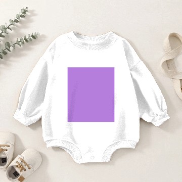 Discover Lavender Purple Solid Color Baby Romper Sweatshirts