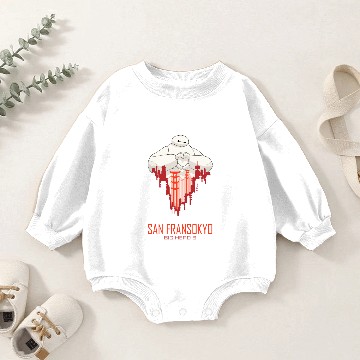 Discover Baymax | San Fransokyo - Big Hero 6 Baby Romper Sweatshirts