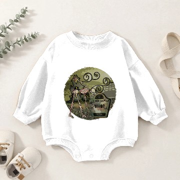 Discover Midnight Graveyard Whimsical Baby Romper Sweatshirts