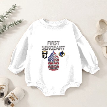 Discover 101st Airborne Division First Sergeant Baby Romper Sweatshirts