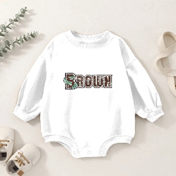 Discover Brown Distressed Baby Romper Sweatshirts