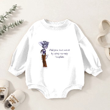Discover Native Snow Leopard Baby Romper Sweatshirts