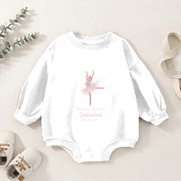 Discover Rose Gold Glitter Pink Quinceañera 15th Birthday Baby Romper Sweatshirts