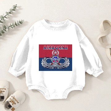 Discover Fearless 82nd Airborne Division Baby Romper Sweatshirts