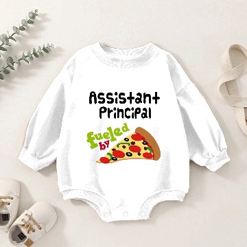 Discover Assistant Principal (Funny) Pizza Baby Romper Sweatshirts