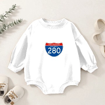 Discover Interstate Sign 280 - New Jersey Baby Romper Sweatshirts