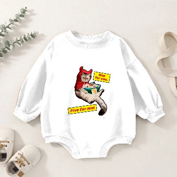 Discover Cranky Devil Cat Baby Romper Sweatshirts