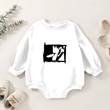 Discover Manga character black sketch art Baby Romper Sweatshirts