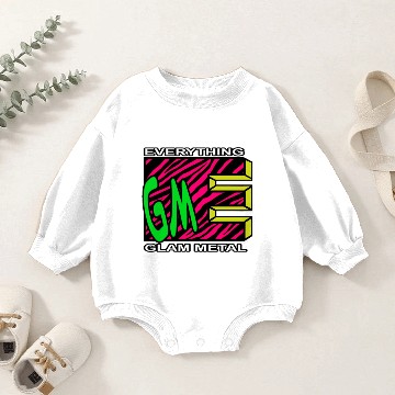 Discover EGM Pink Tiger Stripe Logo Baby Romper Sweatshirts
