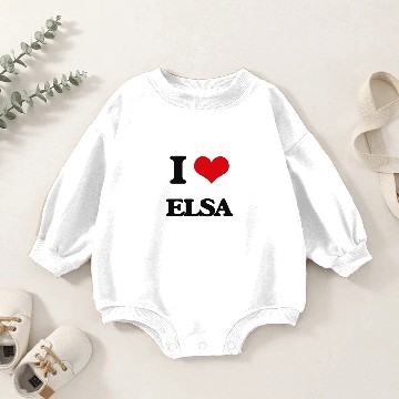 Discover I Love Elsa Baby Romper Sweatshirts