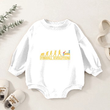 Discover Pinball machine Arcade Evolution Baby Romper Sweatshirts