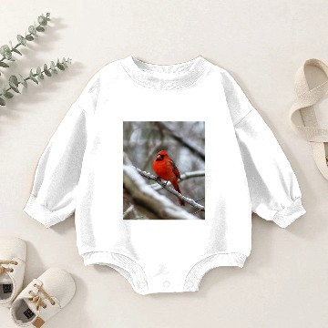 Discover Male Cardinal Baby Romper Sweatshirts