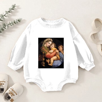 Discover Madonna Della Sedia Baby Romper Sweatshirts