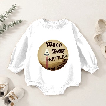 Discover Waco Shake Rattle and Roll  Front Imprint Baby Romper Sweatshirts