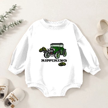 Discover Retiring Antique Car Baby Romper Sweatshirts