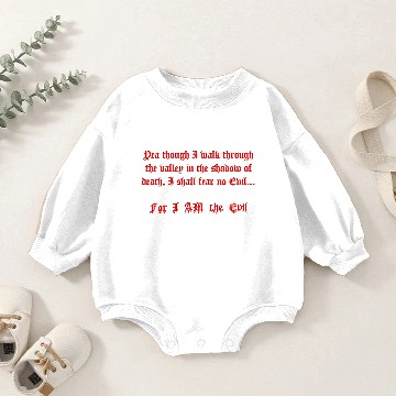 Discover I Fear No Evil, I AM The Evil Baby Romper Sweatshirts