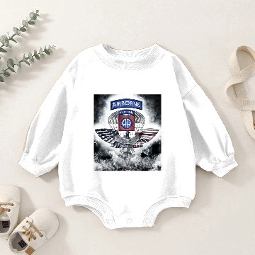 Discover 82nd Airborne Division Explosive Design Baby Romper Sweatshirts