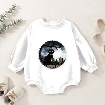Discover Hallows Graveyard Halloween Baby Romper Sweatshirts