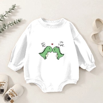 Discover Dino Love Apparel! Baby Romper Sweatshirts