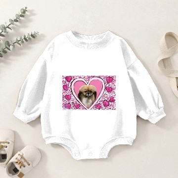 Discover Tibetan Spaniel Valentine Baby Romper Sweatshirts