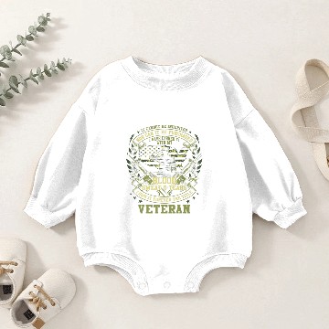 Discover Army Veteran Blood Sweat Tears Baby Romper Sweatshirts