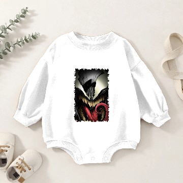 Discover Spider-Man | Venom Close-Up Baby Romper Sweatshirts