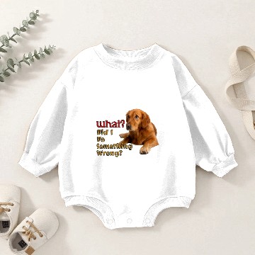 Discover Did I Do Something Wrong Super Cute Dog Design Baby Romper Sweatshirts