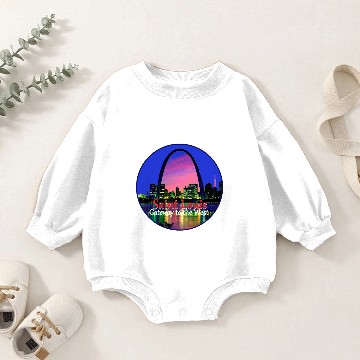 Discover St. Louis Missouri Baby Romper Sweatshirts