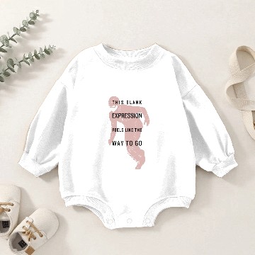 Discover The Flash | "Blank Expression" Quote Silhouette Baby Romper Sweatshirts